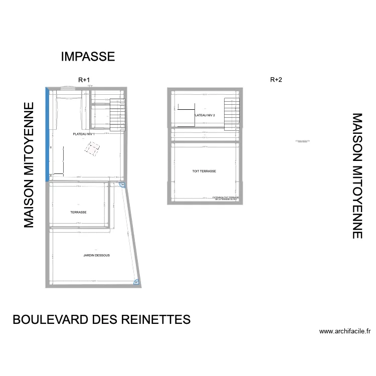 PLAN NU ECHELLE REELE TAT. Plan de 
