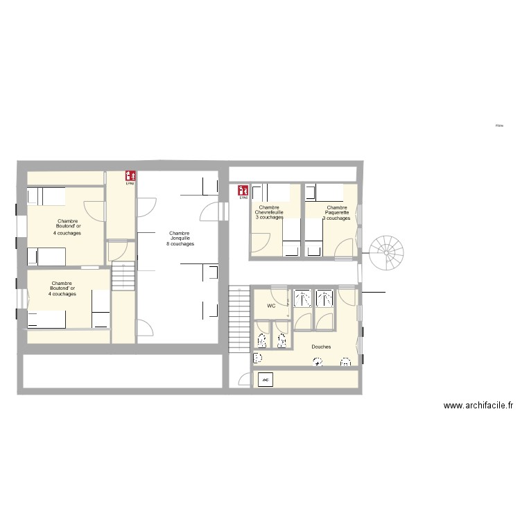 TEC 2 eme  Plan inchangé. Plan de 0 pièce et 0 m2