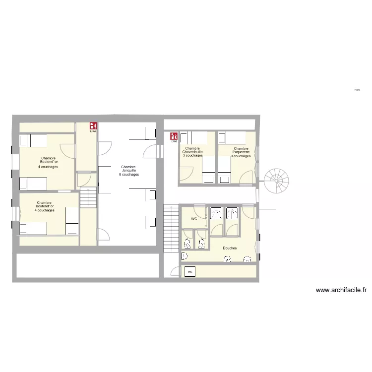 TEC 2 eme  Plan inchang&eacute;. Plan de 