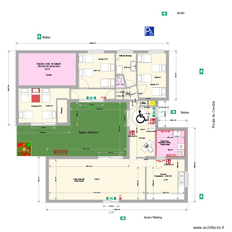 crèche Cournon 1. Plan de 0 pièce et 0 m2