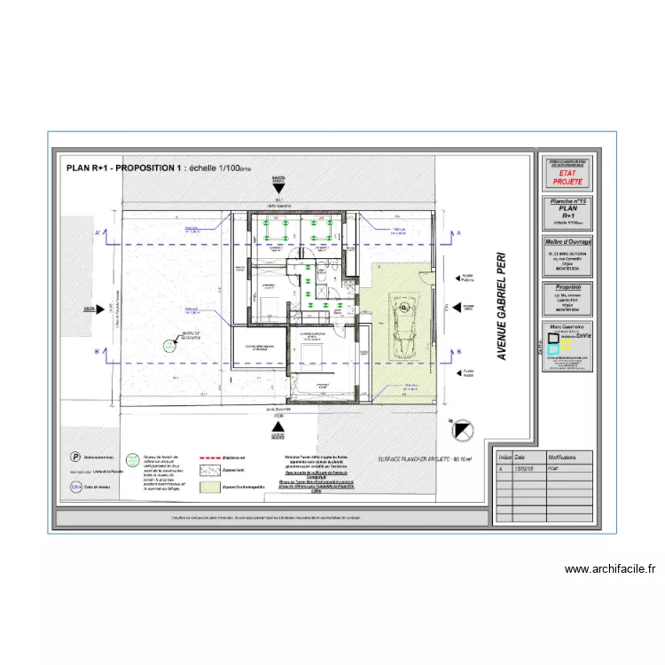 Etage Oliveira090619b. Plan de 