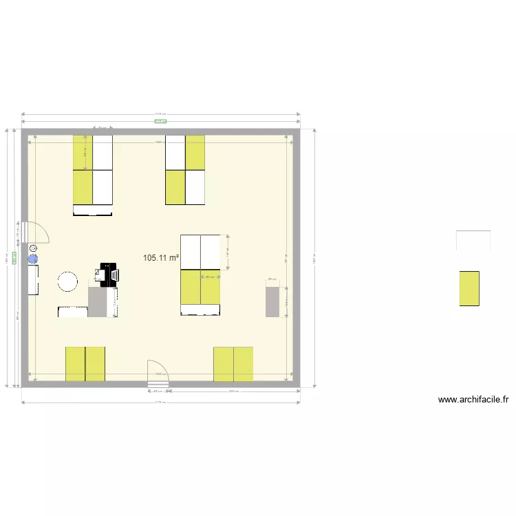 BUREAU P3 104m2  b. Plan de 