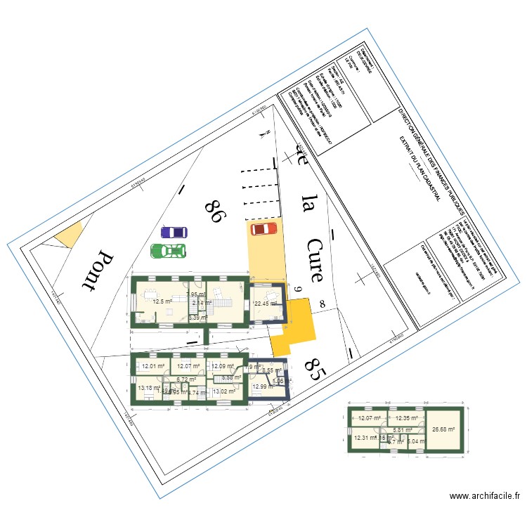 locatif. Plan de 0 pièce et 0 m2