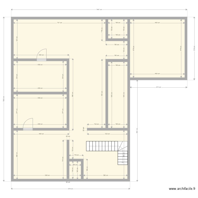 Fr 1. Plan de 0 pièce et 0 m2