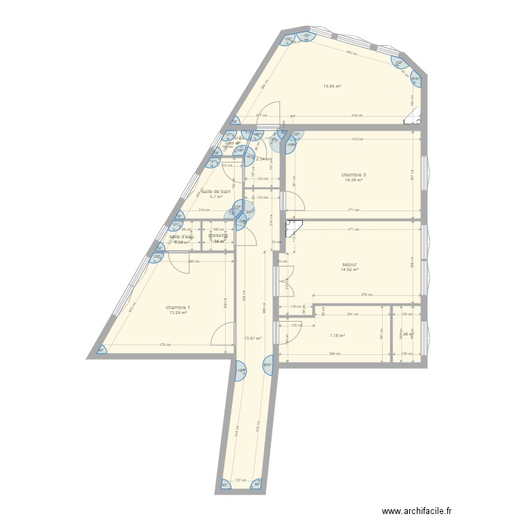 tolbiac 13eme actuel. Plan de 0 pièce et 0 m2