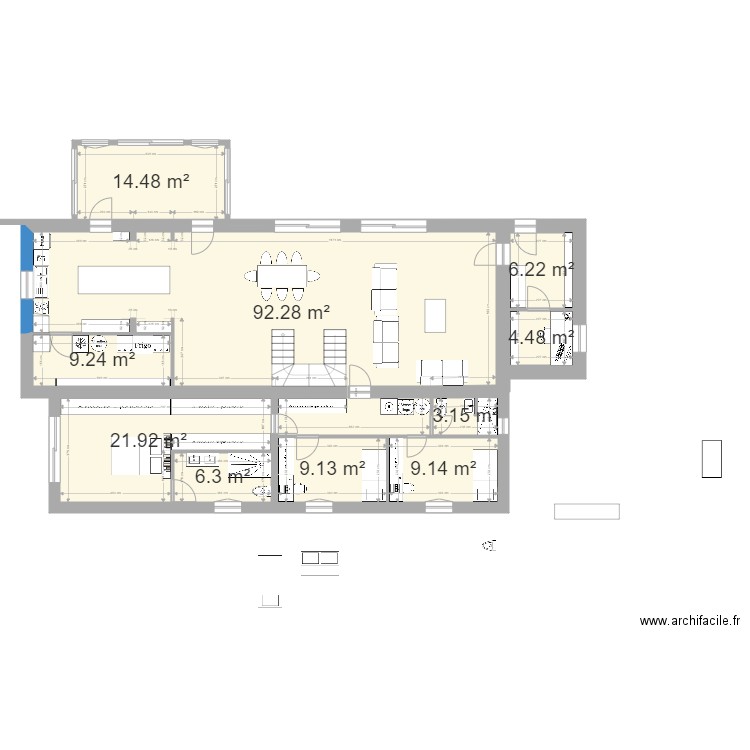 projet kermainguy version 2. Plan de 0 pièce et 0 m2