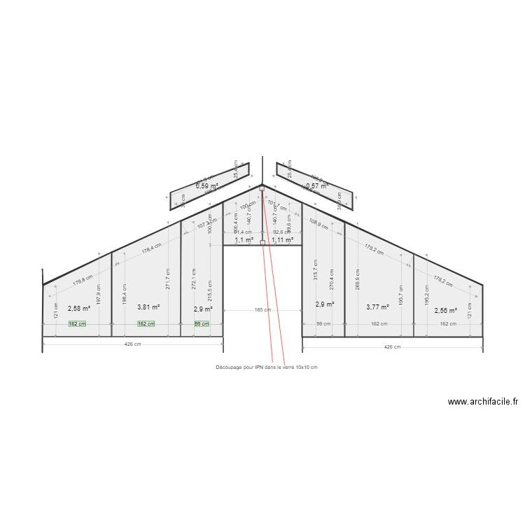 VERIERE GLARNER. Plan de 0 pièce et 0 m2