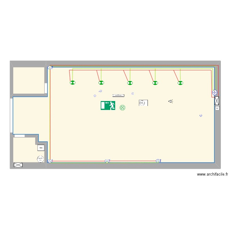 plan electrique O'CENTRE. Plan de 0 pièce et 0 m2