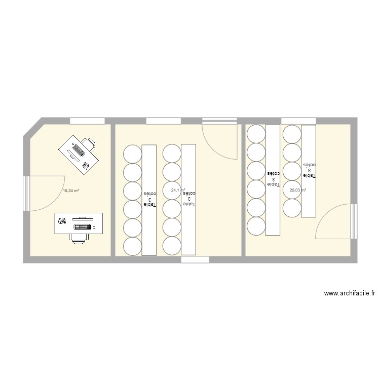 enclos extension meublé. Plan de 0 pièce et 0 m2