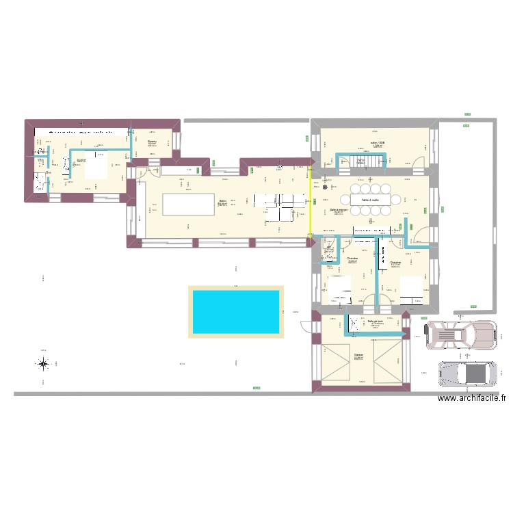 18 ECHO N°1 BIS. Plan de 11 pièces et 211 m2