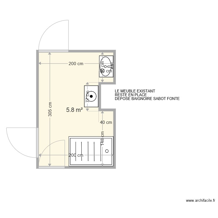 HOURRIEZ . Plan de 0 pièce et 0 m2