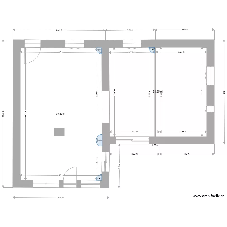 maison principale edition 1a. Plan de 