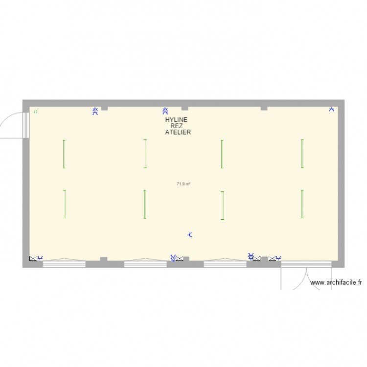 Hyline bas atelier. Plan de 0 pièce et 0 m2