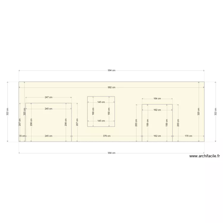 BUREAU 5 NEGO FACADE. Plan de 