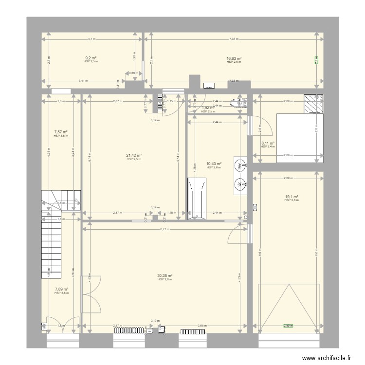 RDC 01 v01. Plan de 0 pièce et 0 m2