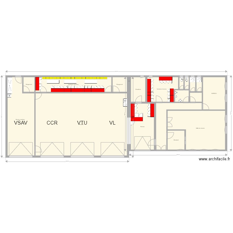 Plan CS actuelle. Plan de 0 pièce et 0 m2