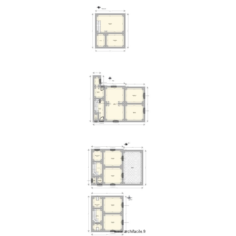 MAURISSE. Plan de 21 pièces et 227 m2