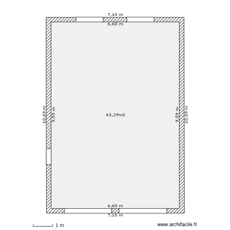 puyol  pl. 1 abri de jardin . Plan de 