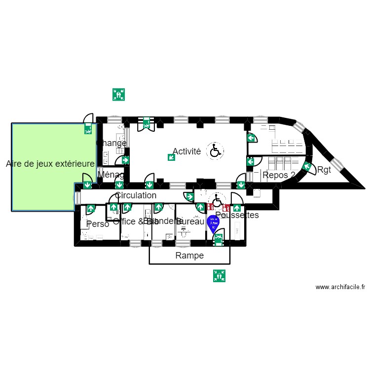 95 SARCELLES 106 Brossolette Evac_UrM. Plan de 0 pièce et 0 m2