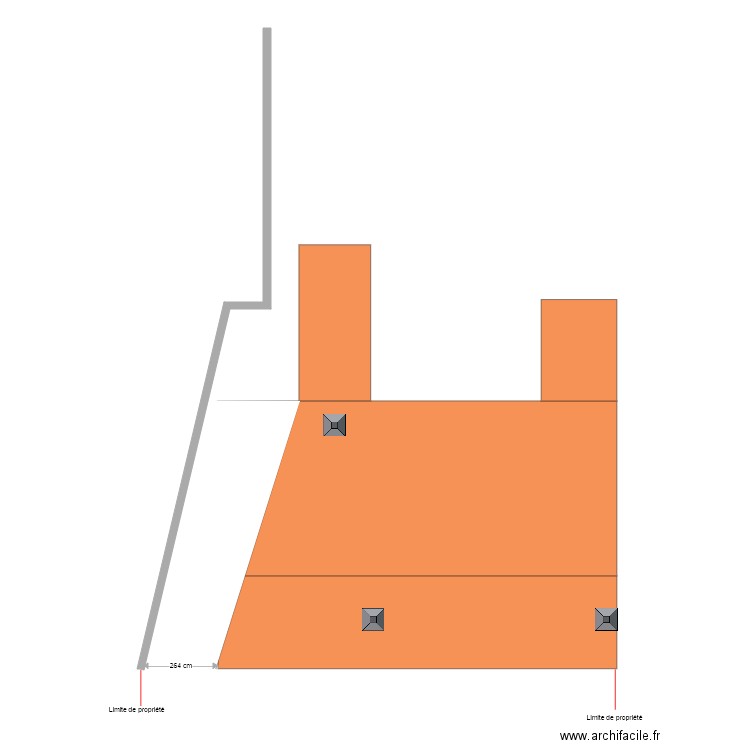 Toit. Plan de 0 pièce et 0 m2