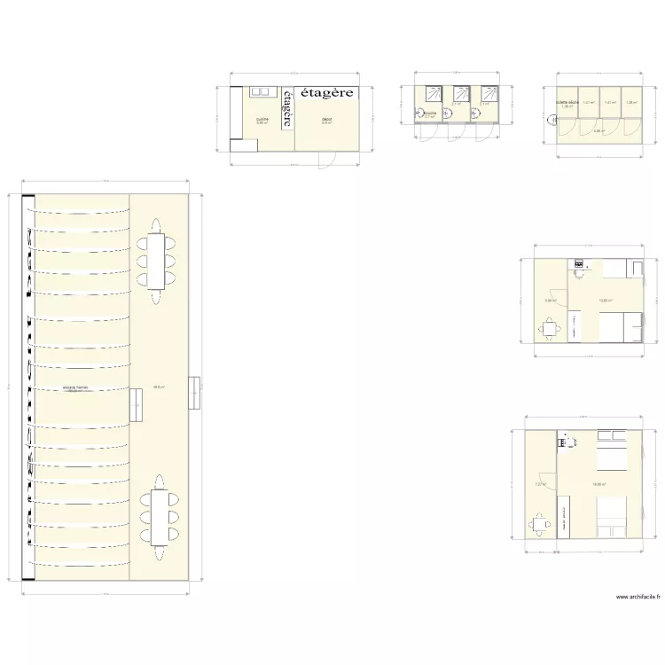 carbet. Plan de 