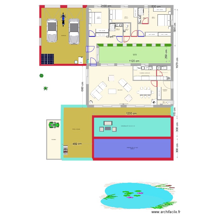 5P SERREDEFNU. Plan de 17 pièces et 377 m2