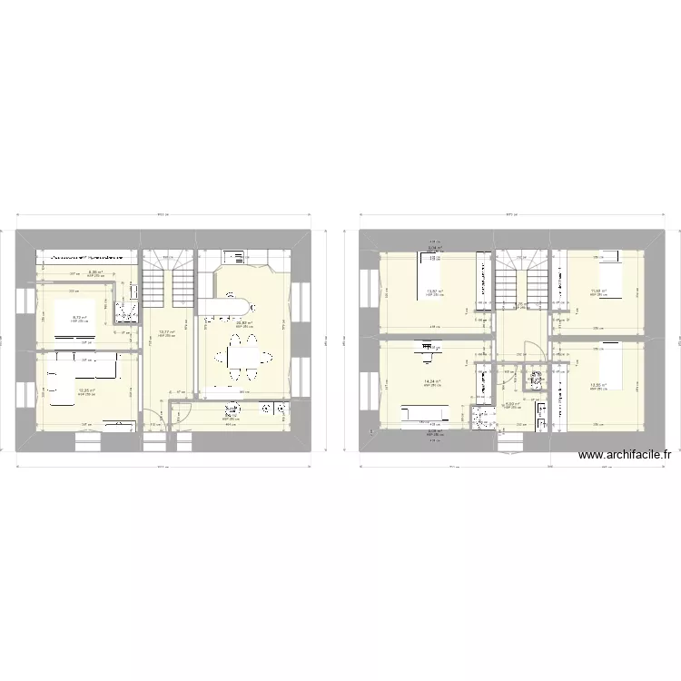 Projet Maison Limoges finalis&eacute;. Plan de 