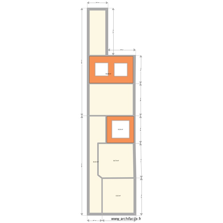 seclin. Plan de 5 pièces et 92 m2