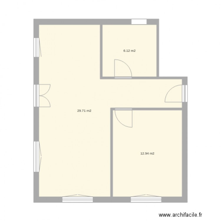Les framboisiers F2 RDC  base. Plan de 0 pièce et 0 m2