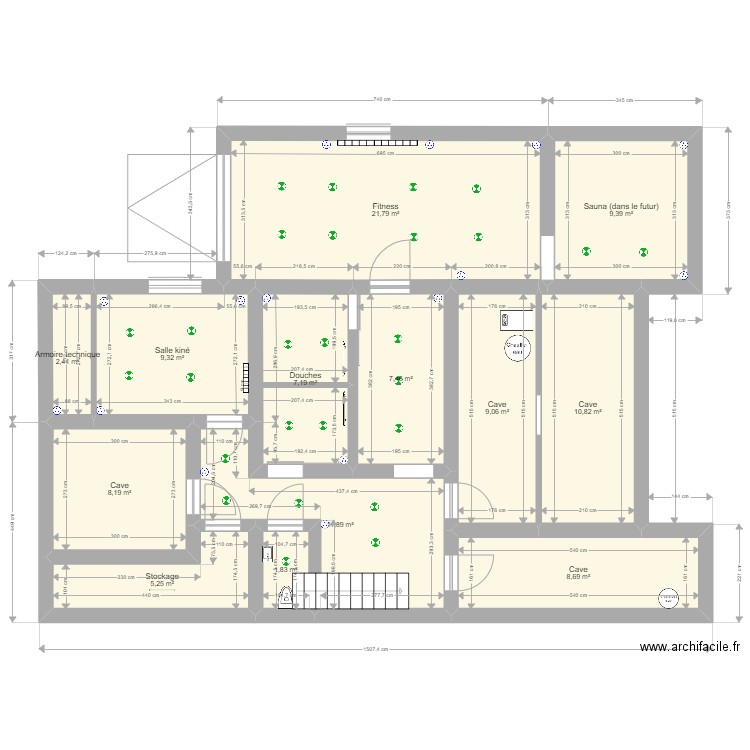 Plan sous-sol situation projetée simplifiée (4). Plan de 0 pièce et 0 m2
