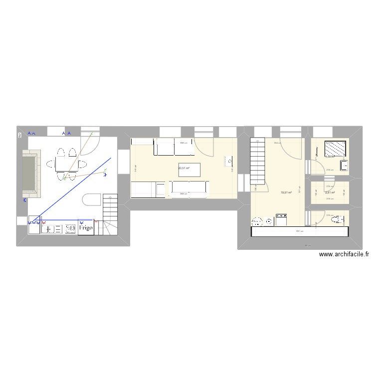 RDC. Plan de 0 pièce et 0 m2