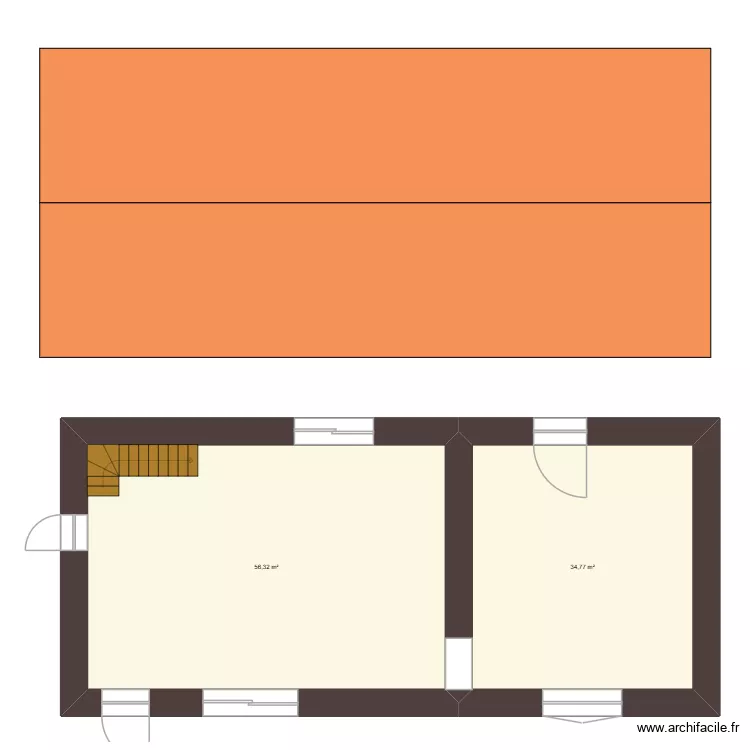maison tinchebray. Plan de 2 et 91 m² maison tinchebray. Plan de 2 et 91 m²