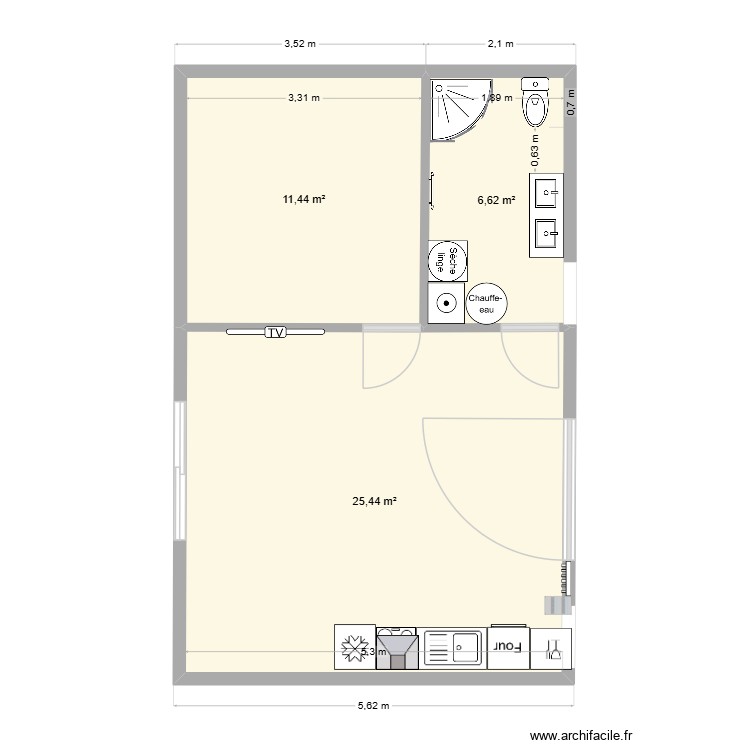 RDC LE VOIDE V2. Plan de 0 pièce et 0 m2
