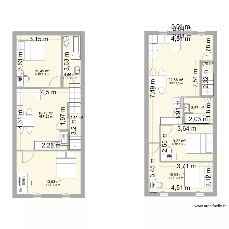 st foy-la-grande. Plan de 10  et 96 m²