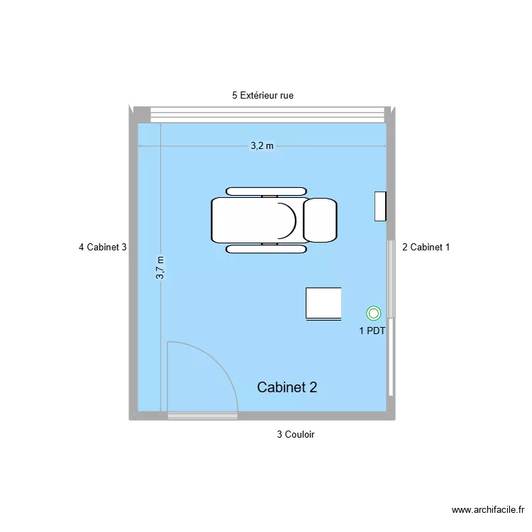 50682 Cabinet 2. Plan de 1 et 12 m² 50682 Cabinet 2. Plan de 1 et 12 m²