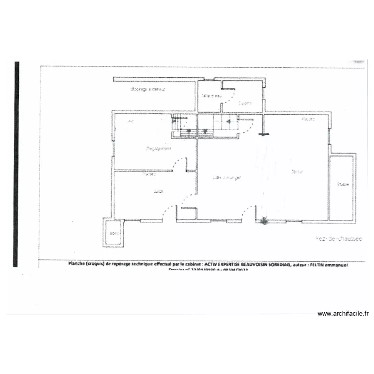 Plan RDC Alaxis. Plan de 