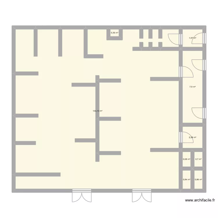 Magasin Kiabi Lun&eacute;ville. Plan de 