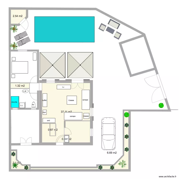 exterieur 2. Plan de exterieur 2. Plan de
