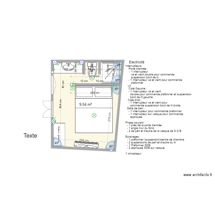 chambre 3 sidi mimoun. Plan de 0 pièce et 0 m2