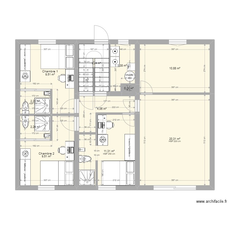 Maison Meaux - 3 niveaux - 10 chambres. Plan de 0 pièce et 0 m2
