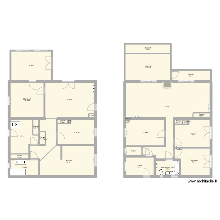 Carcès actuel sans meuble. Plan de 0 pièce et 0 m2