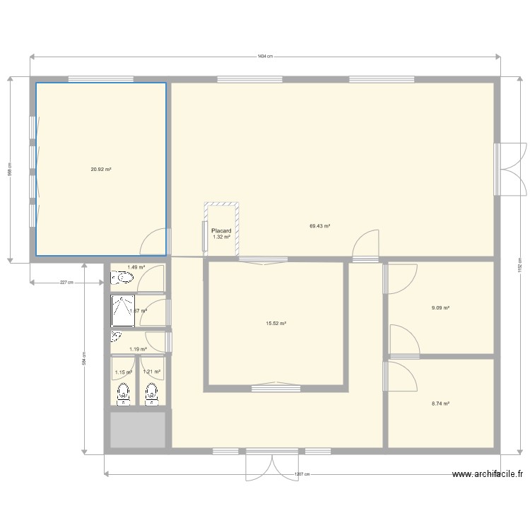 Paris  Thionville 75019 Existant ArL 260718. Plan de 0 pièce et 0 m2