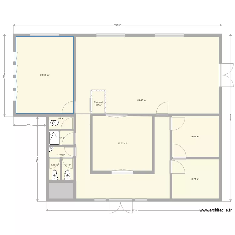 Paris  Thionville 75019 Existant ArL 260718. Plan de 