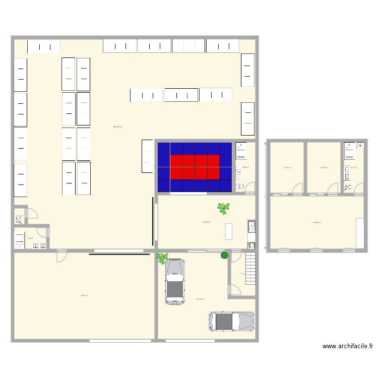 depot. Plan de 0 pièce et 0 m2