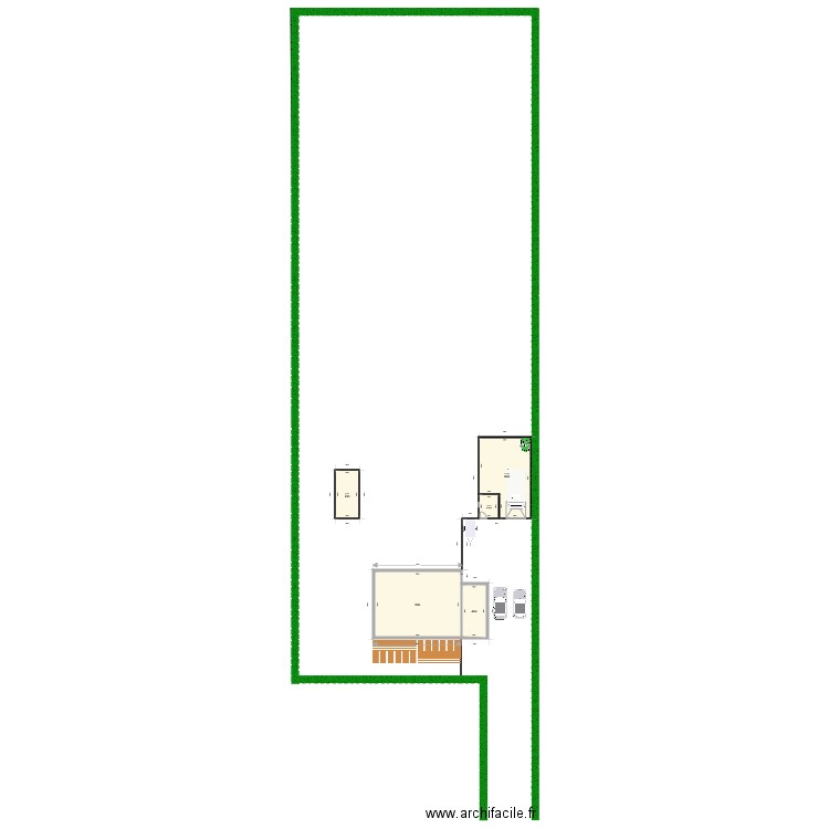 maison jardin. Plan de 0 pièce et 0 m2