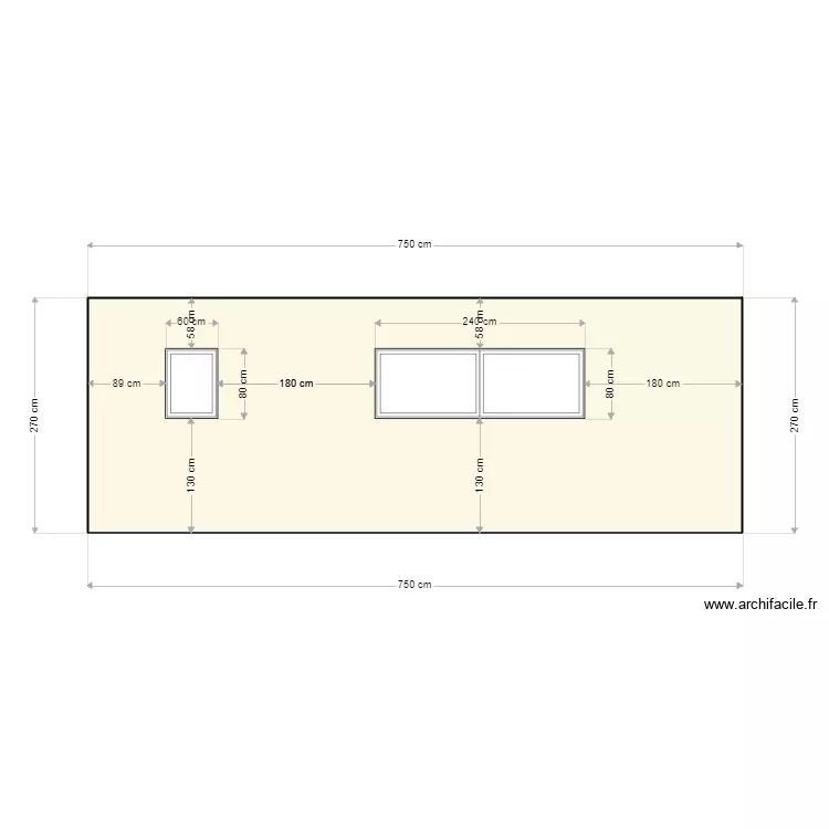 Annexe Facade Sud. Plan de 