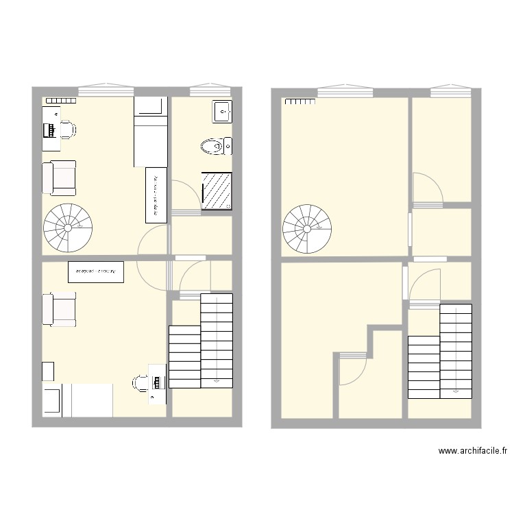 Anderlecht 2ème projeté. Plan de 0 pièce et 0 m2