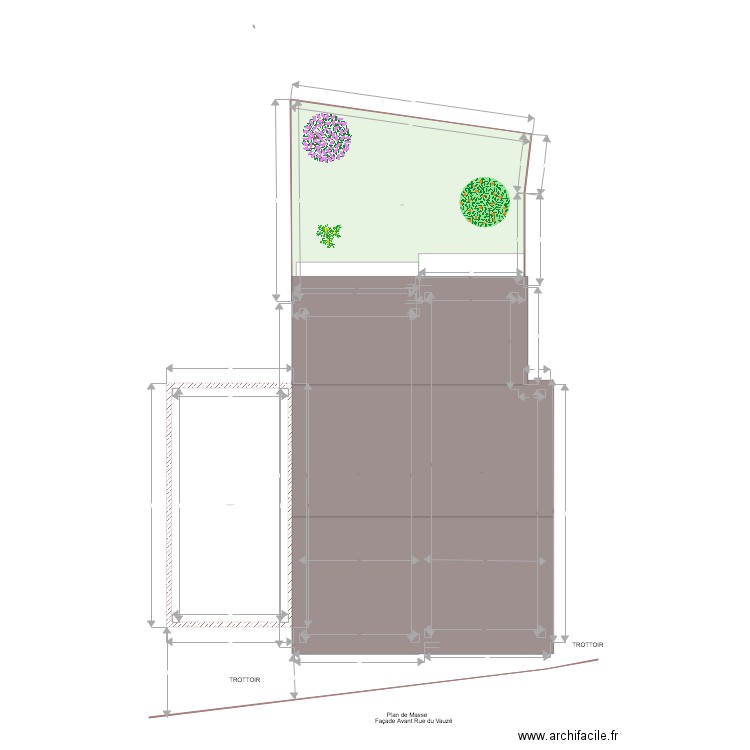 Plan de masse . Plan de 0 pièce et 0 m2