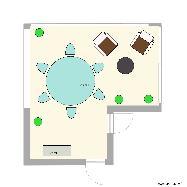 Veranda. Plan de 0 pièce et 0 m2