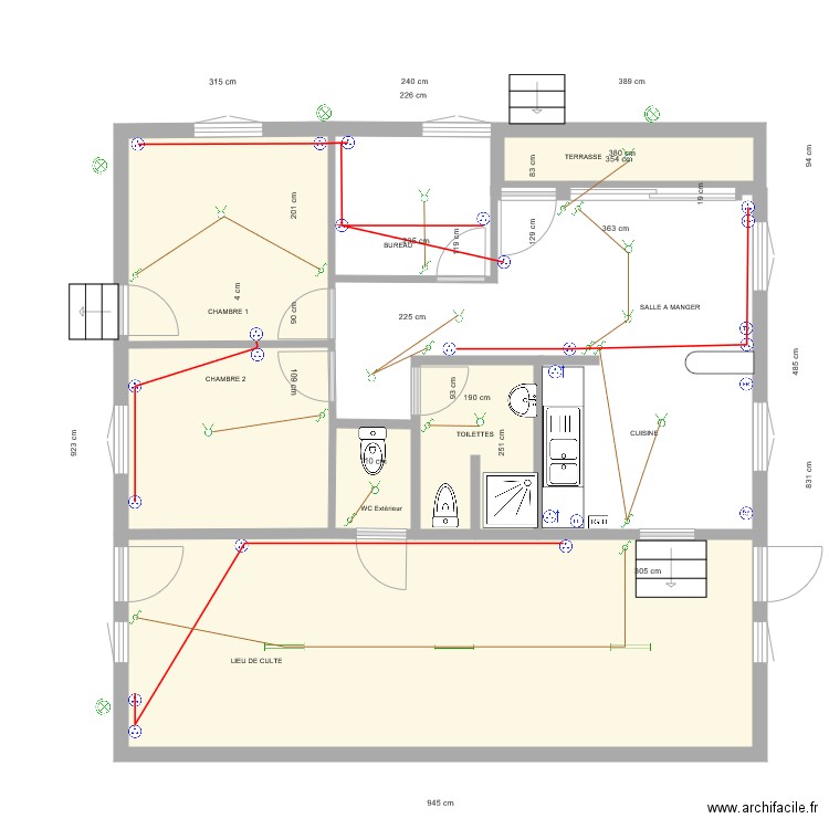 Plan maison DECHESNE ELECTvide. Plan de 0 pièce et 0 m2